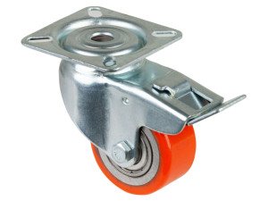 Transportni točkić s kočnicom fi 50mm 120kg PU - 26210