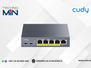 Cudy GS105P 5-Portni Gigabitni PoE+ 36W Metalni Switch