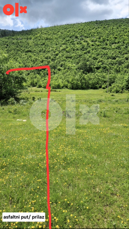 Zemljište plac parcela Trebinje Jasen 1180m2