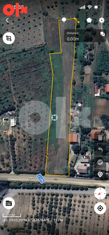 Zemljište uz M-17 kod Mostara 1000m2 - 5400m2