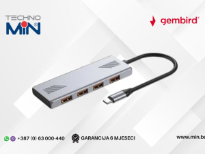GEMBIRD USB HUB Type-C na 4-port USB 3.2 Gen 2 UHB-CM-U310-A4-01