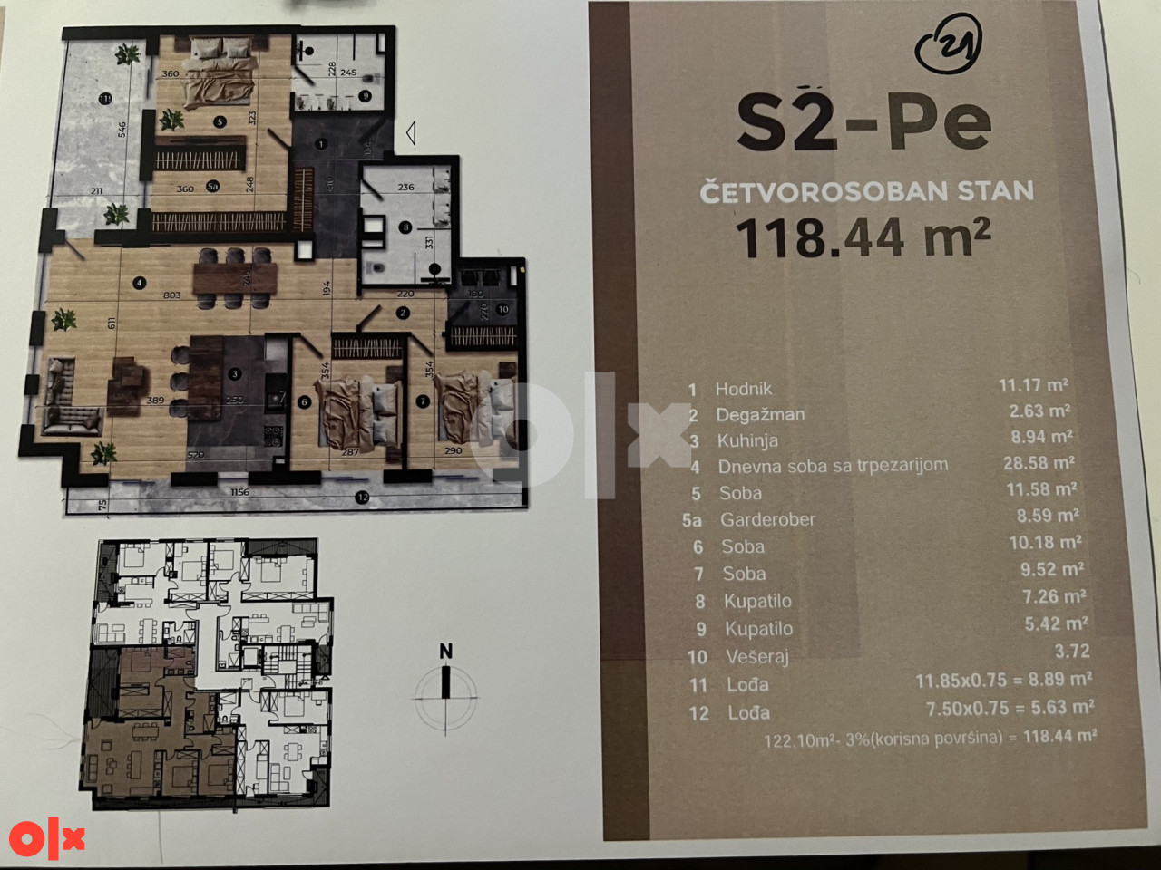 Stan Penthaus 118.44m2 Prijedor 2