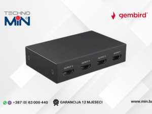 GEMBIRD DSP-HDMI4K-4P-01 HDMI Splitter 4K 1-ulaz 4-izlaza Crni