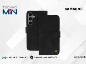 Samsung Galaxy A14 4G/5G Magnetic preklopna futrola Black