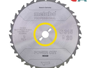 Metabo List Kružne Pile 216 2,4 / 1,8 30 / Z 20 Power Cut Wood Pr
