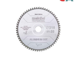 Metabo List Kružne Pile Za Al 254x2,4/2,0x30 / Z72 Aluminium Cut