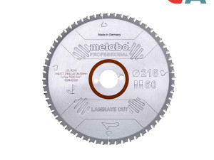 Metabo List Kružne Pile Za Laminat 216x2,4/1,8x30 / Z60 Laminate