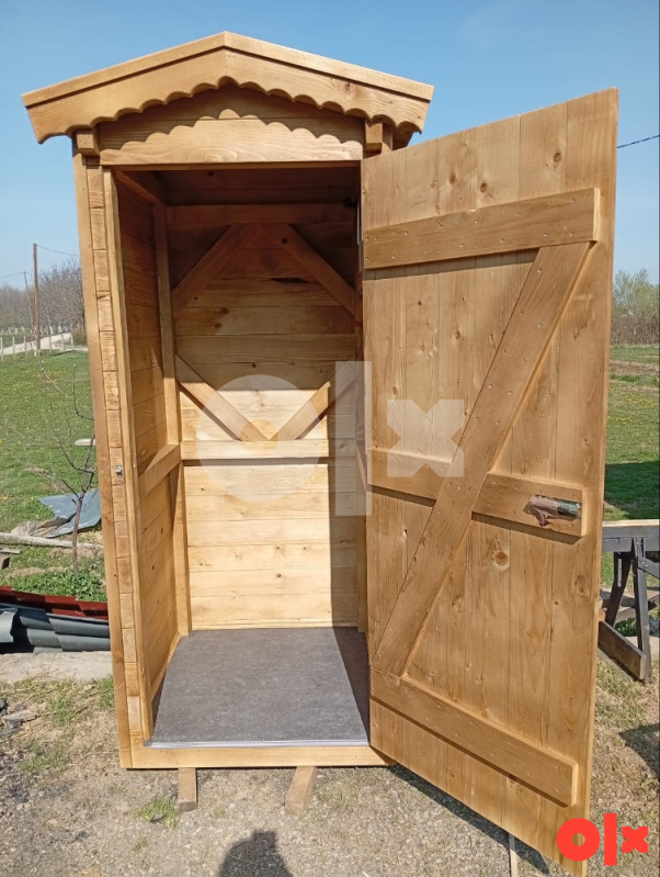 WC drveni Pokretni WC Toalet Kabina 3