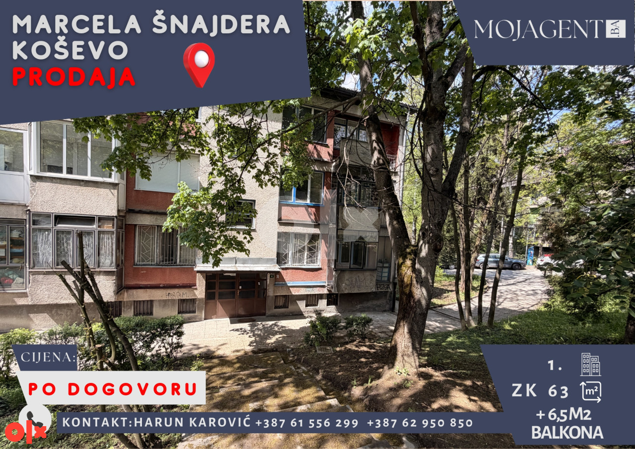 Trosoban stan - Marcela Šnajdera - Koševo - www.mojagent.ba