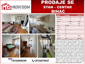 PRODAJE SE - Stan - Kod MUP-a - BIHAĆ