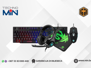 Good Game GG-X36 set 4u1 Set tastatura, miš, slušalice i podloga