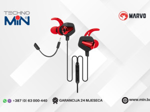 Marvo GP-002 Gaming Slušalice sa Odvojivim Mikrofonom Black/Red