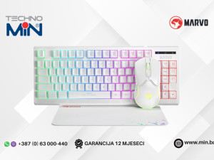 Marvo CM310-WH LOOT 30 set 3 u 1 RGB tastatura, miš i podloga