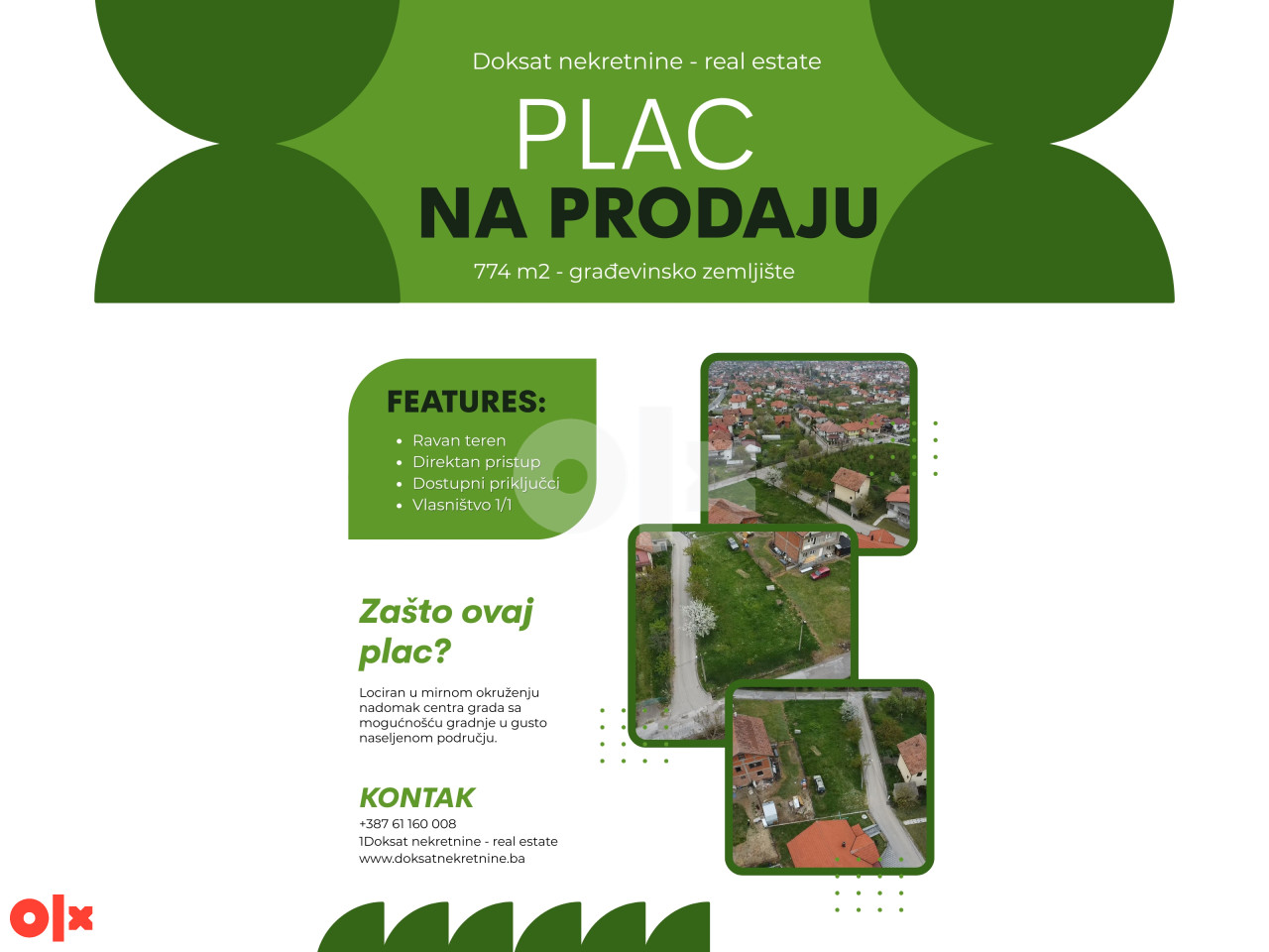 Zemljište Gradačac 774m2