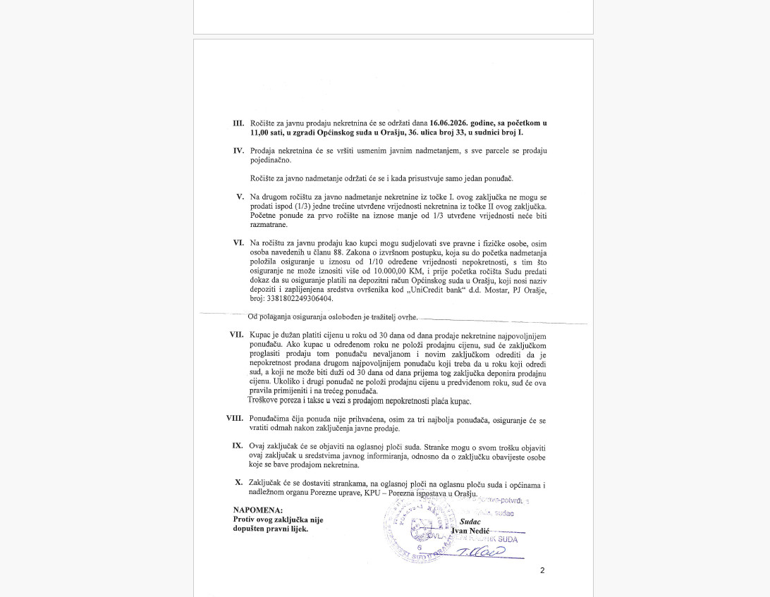 SUDSKA PRODAJA- Industrijski kompleks sa zemljištem /Orašje 3