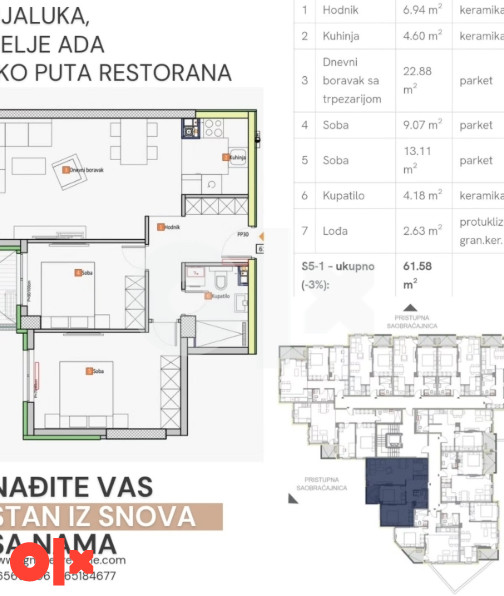 Stan Banja Luka 61.58m2 2