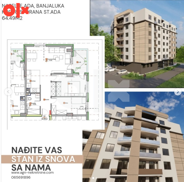 Stan Banja Luka 64.49m2 2