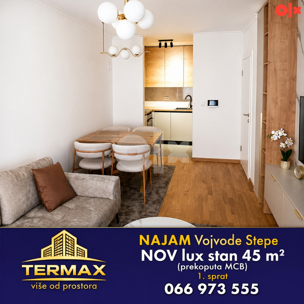 NAJAM Vojvode Stepe - NOV LUX stan 45 m2 2