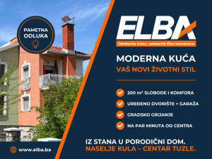 MODERNA KUĆA NOVIJE GRADNJE - KULA, TUZLA 200 m2