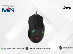 MS NEMESIS T-104C RGB Gaming Miš MSP20060 16000 DPI, Black