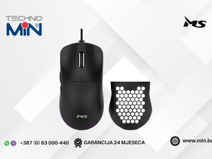 MS NEMESIS T-103C RGB Gaming Miš 12800 DPI, Black