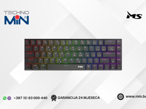 MS ELITE K-702C Mehanička RGB Gaming tastatura Outemu Red Switch