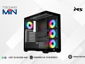 MS ARMOR V745 MSC10054 Gaming kućište sa 4 ARGB ventilatora
