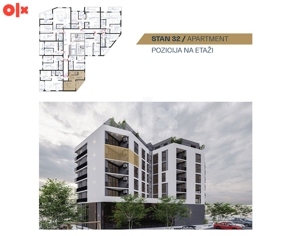 Stan Sarajevo - Garsonjera Novi Grad 40.11 m2 - Novogradnja 8