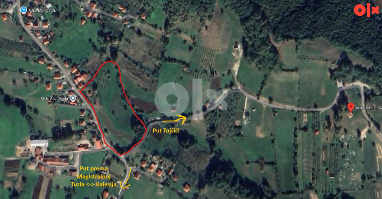 Zemljište Tuzla 14000m2 (Tojšići / Ćive)