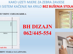 ZEBRA ZAVJESE - MINI SISTEM NA KAČENJE