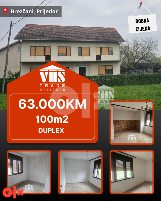 Kuća Prijedor 100m2