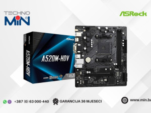 ASROCK A520M-HDV matična ploča, AM4, 2x DDR4, M.2, mATX