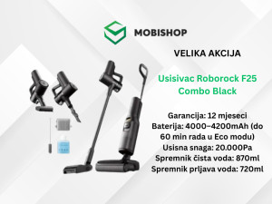 Usisivac Roborock F25 Combo Black