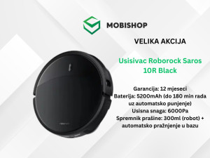Usisivac Roborock Saros 10R Black