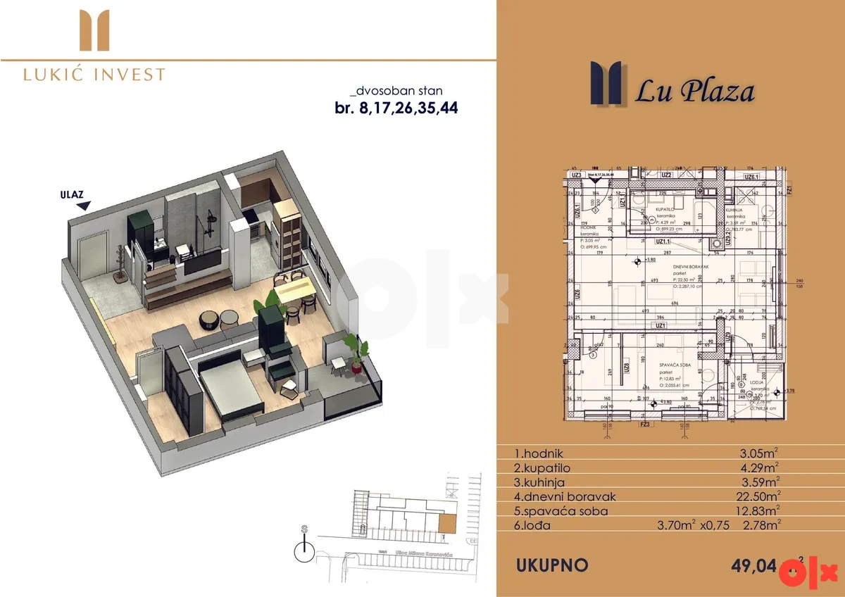 Stan Banja Luka 49.04m2 2