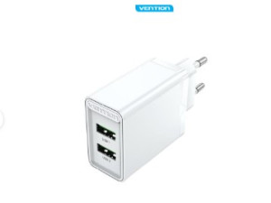 Punjač 2xUSB-A 18W VENTION bijeli 045487