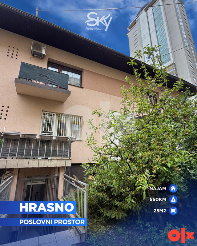 Poslovni prostor, Hrasno, Novo Sarajevo 25m2 I SKY NEKRETNINE