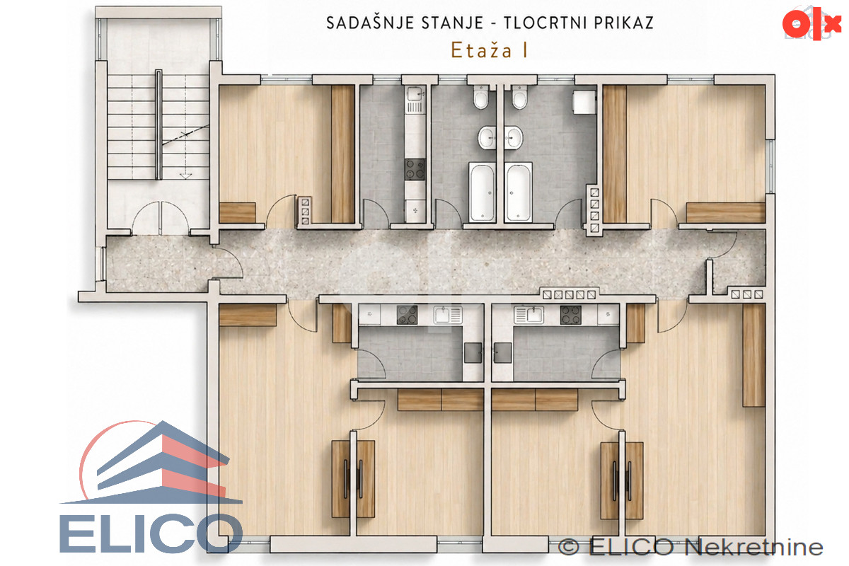 TOP Prilika: Apart-Hotel. Stan bez nosivih zidova. Štrosmajerova 15