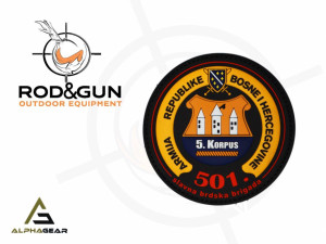 ČIČAK PATCH 3D 8CM - 501 SLAVNA BRDSKA BRIGADA - ALPHA GEAR