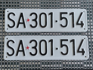 Stare tablice Sarajevo - SA - Jugoslavija SFRJ