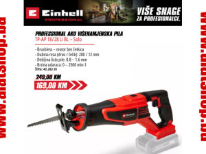 Einhell Aku recipročna pila lisičiji rep TP-AP 18/28 Li BL solo