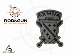 ČIČAK PATCH 3D  9X7CM - ARMIJA RBIH GRB - TAN - ALPHA GEAR