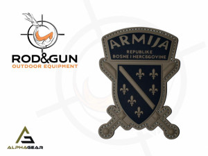 ČIČAK PATCH 3D 9X7CM - ARMIJA RBIH GRB - BLACK - ALPHA GEAR