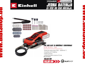 Einhell aku alat za brušenje i graviranje PXC TE-MT 18/34 Li