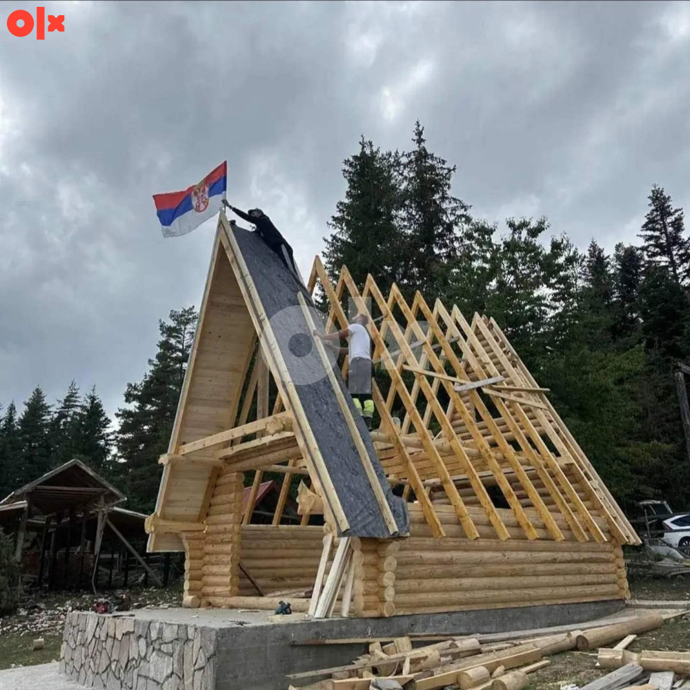 Vikendice drvene brvnare od oblice sadrvan 2