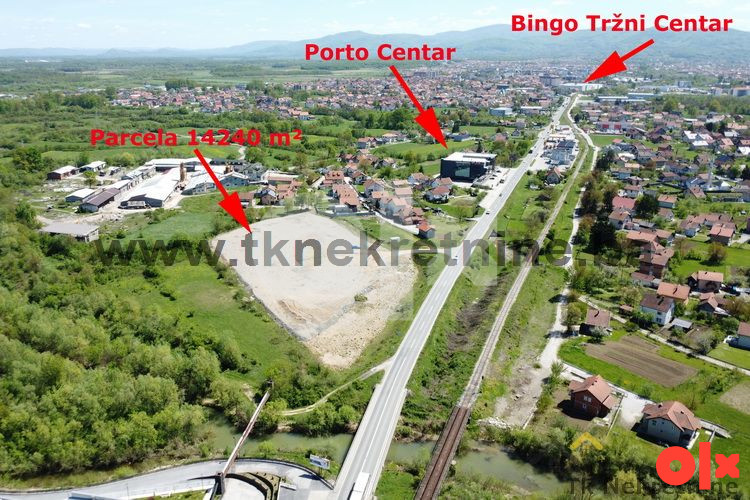 Parcela 14.240 m2, sa građevinskom dozvolom , pored M18 3