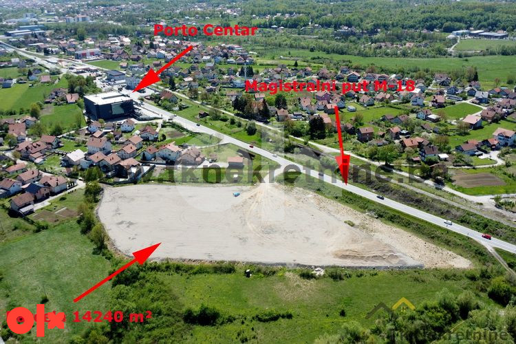 Parcela 14.240 m2, sa građevinskom dozvolom , pored M18 4