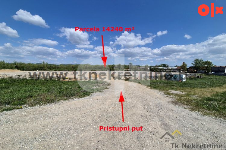 Parcela 14.240 m2, sa građevinskom dozvolom , pored M18 9