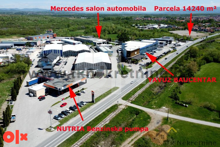 Parcela 14.240 m2, sa građevinskom dozvolom , pored M18 11
