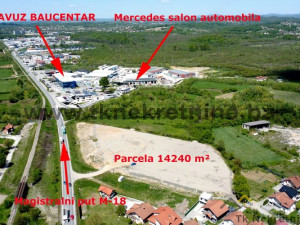 Parcela 14.240 m2, sa građevinskom dozvolom , pored M18